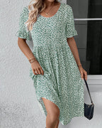 Adrianna Premium Floral Midi Dress Everyday Luxe Edit