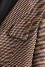 Houndstooth SingleBreasted Blazer