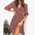 Kaila Satin Floral Asymmetrical Dress FINAL