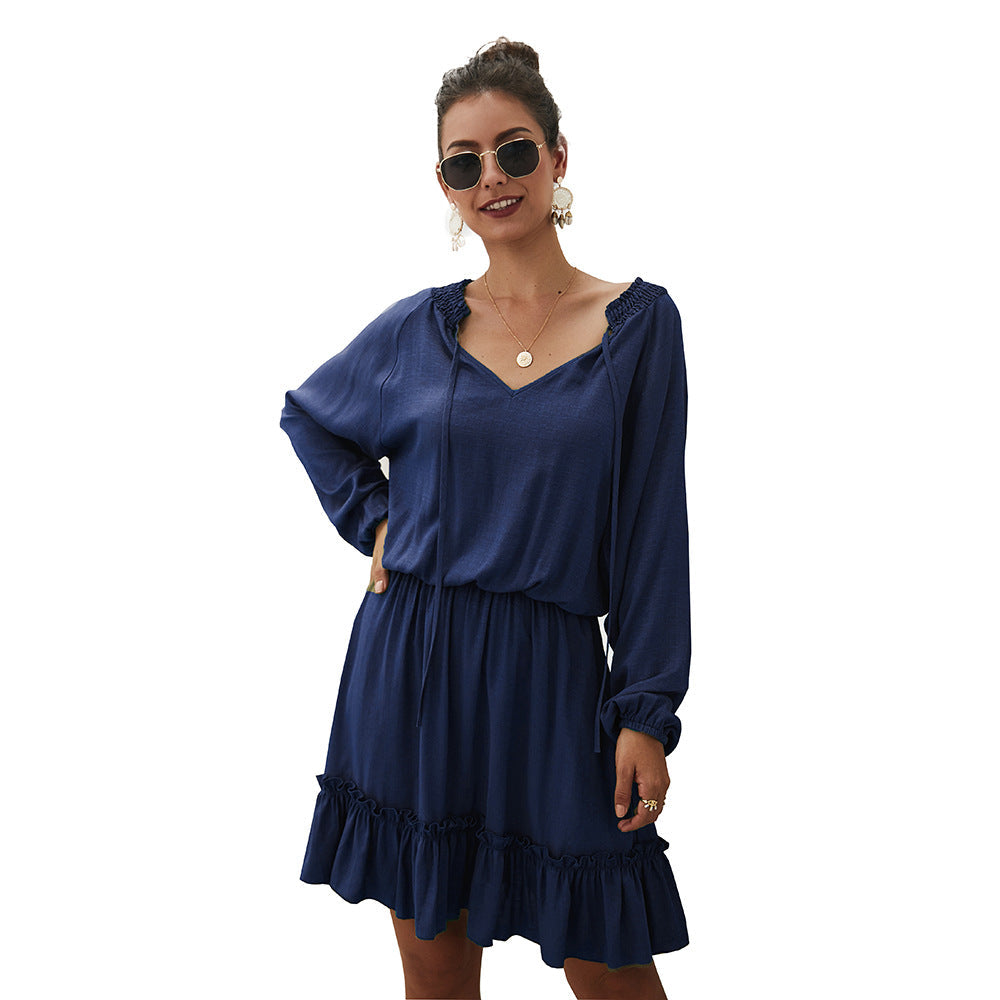 Lena Satin Midi Dress Navy