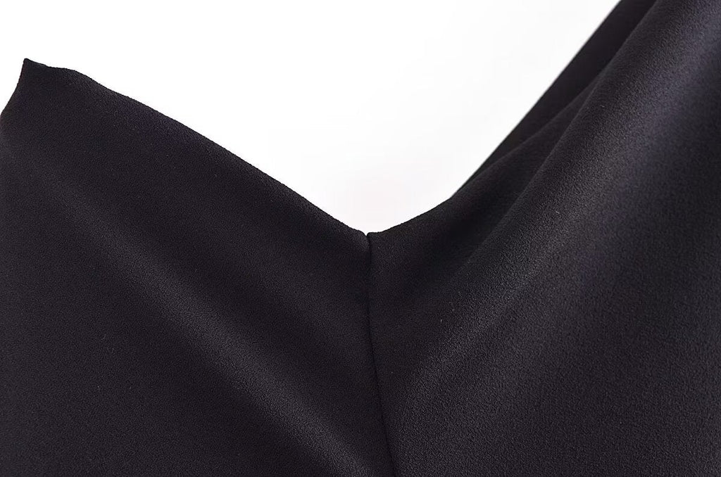 Fall Women Clothing Fold Asymmetric Dress