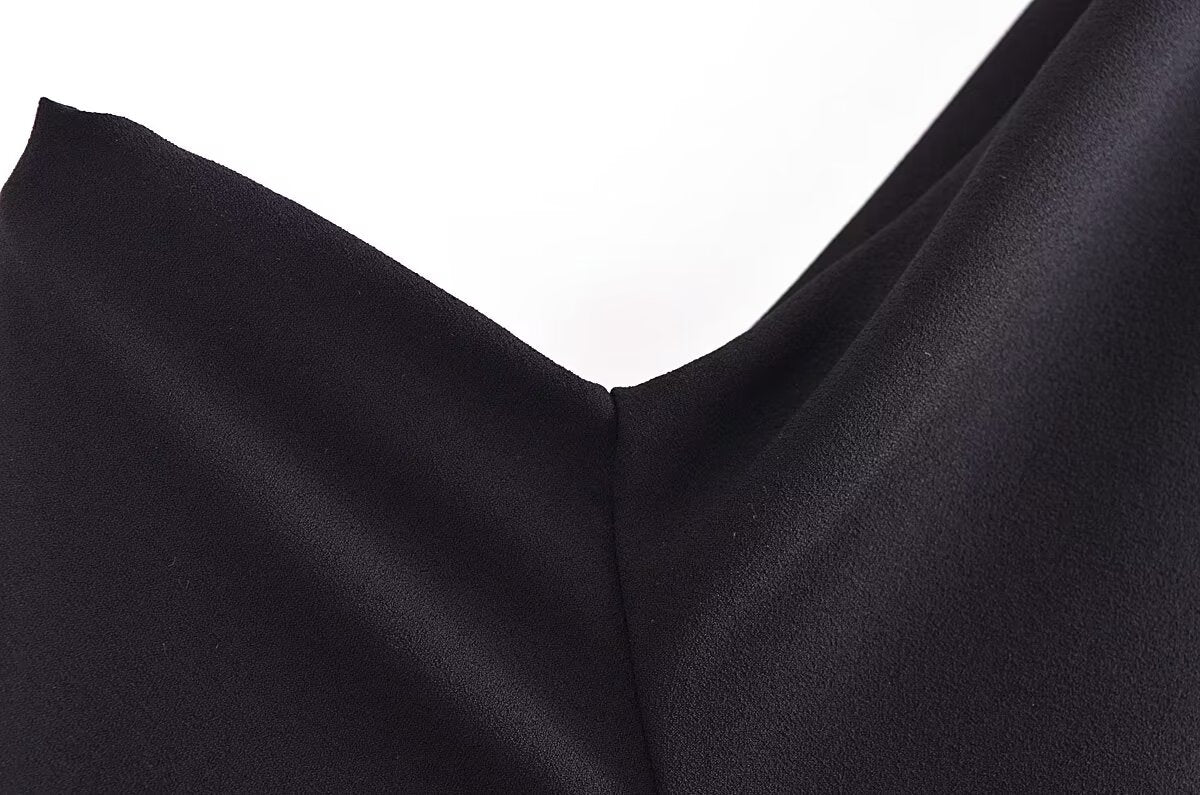 Fall Women Clothing Fold Asymmetric Dress