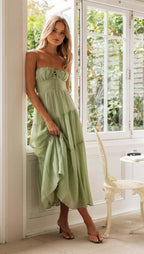 Miana Dress Green
