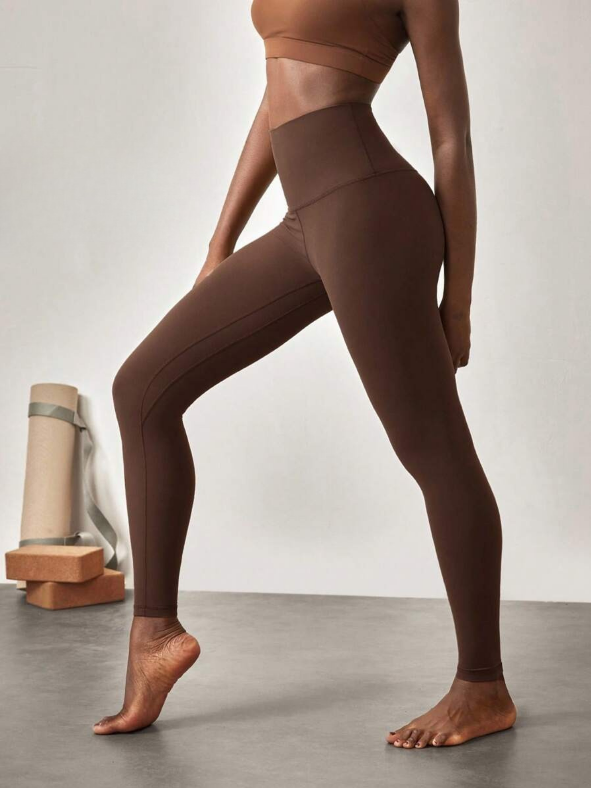 Ultra High Rise Leggings With 4 Way Stretch Non See Through Buttery Soft Tactel Fibre Pocket