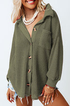 Keep It Up Button Down Long Sleeve Shacket - 9 Colors