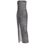 Severus Slit Dress Brown