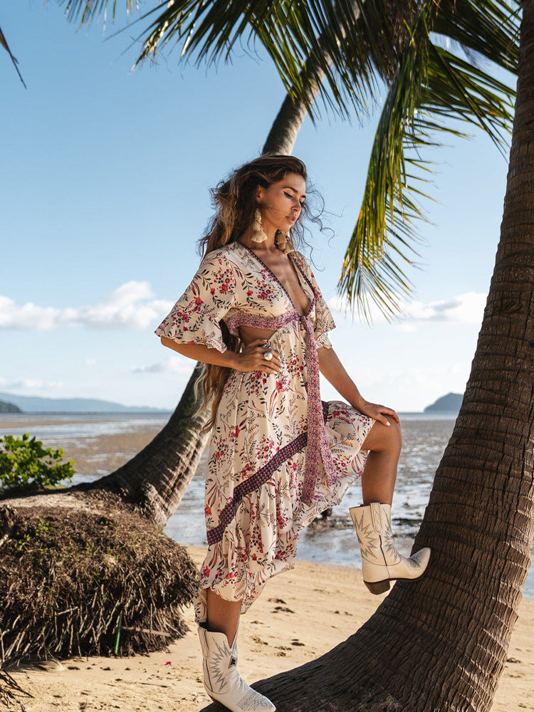 High-Low Midi Dress