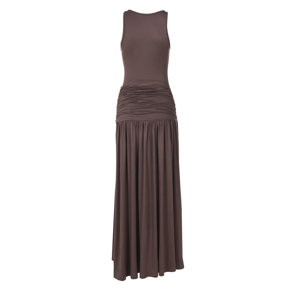 Niger Maxi Dress Brown