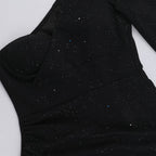 Graceful edge Dress Black