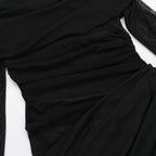 Alisha Off Shoulder Dress Black