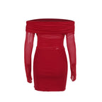 Flame Kissed Dress Red