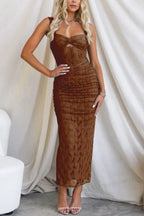 Genoveva Statement Fashion Long Dress Elevated Occasion Wear