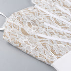 Fringila Asymmetric Dress White