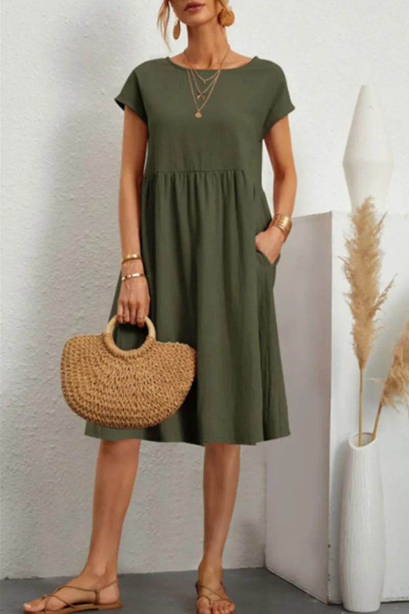 Lydia Timeless Women's Casual Colorful Dress Evening Wear Edit
