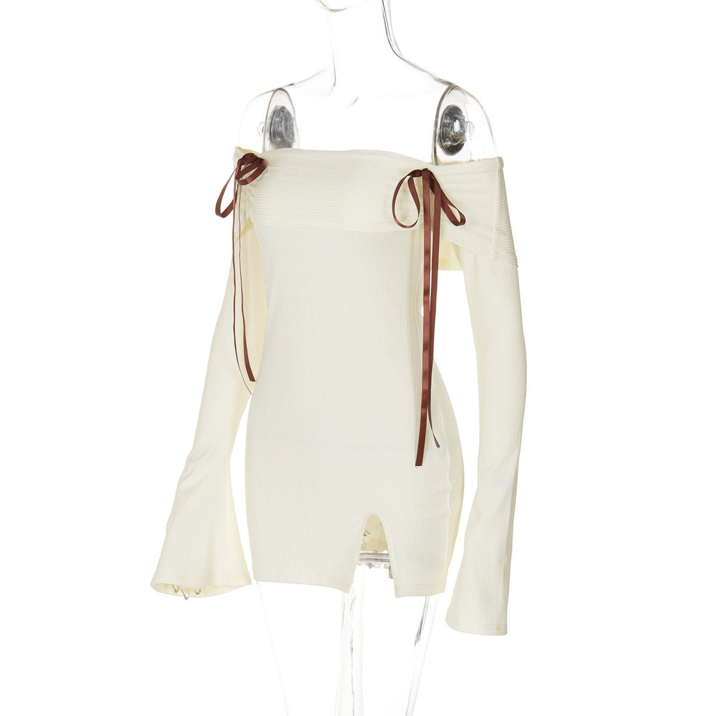 Rhode Mini Dress Apricot