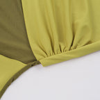 Marysh Mesh Bodycon Dress Yellow
