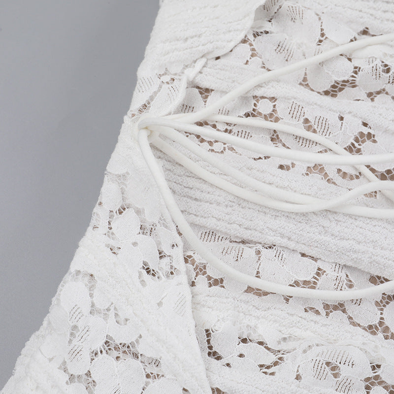 Reverie Off Shoulder Dress White