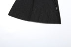 Velvet Crush Sheer Dress Black