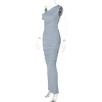 Mystical Off Shoulder Dress Grey