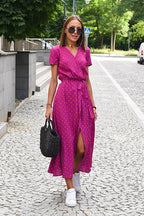 Do What You Love Print High-Slit Maxi Dress - 4 Colors