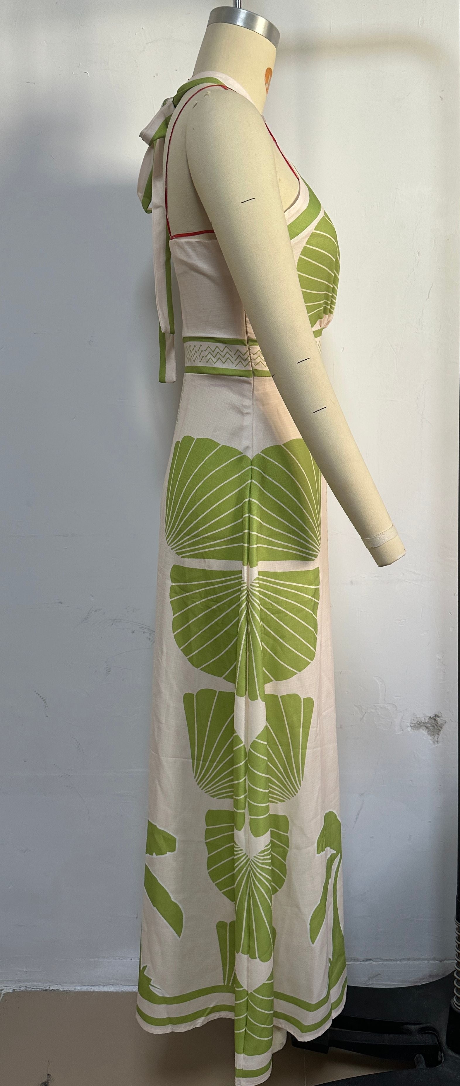 Dixon Halter Dress Green