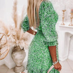Abigail Minimalist Floral Print Dress for Women Everyday Luxe Edit