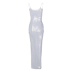 Vinson Maxi Dress Silver