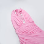 Rosier Slit Dress Pink