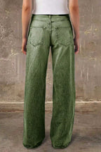 Stylish Casual Pocket Loose Straight Leg Jeans
