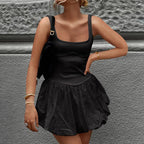 Drama in Town Mini Dress Black