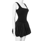 Drama in Town Mini Dress Black