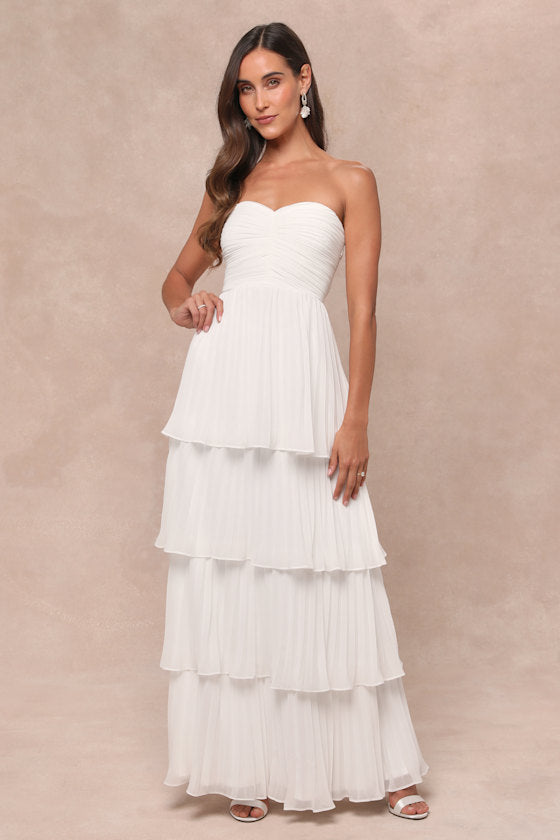 Valeria Boutique Strapless Maxi Dress Evening Wear Edit