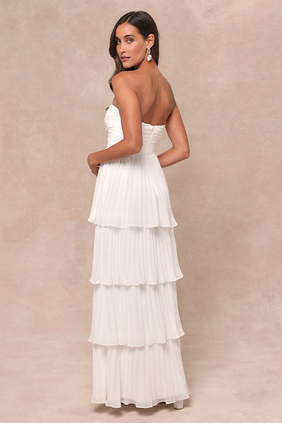 Valeria Boutique Strapless Maxi Dress Evening Wear Edit