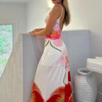 Virginia Chic Floral Spaghetti Strap Maxi Dress Boutique Collection