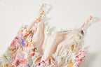 Flower Hollow Embroidered Slip Dress Lace Dress