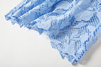 Solid Lace Daily Elegant A Line Maxi Dress