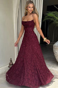 Lace-Up Backless Maxi Dress