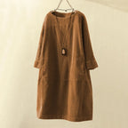 Cintia Velvet Dress Dress with Relaxed Fit and Streetwear Style