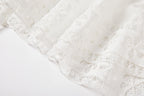 Cool Cotton Stitching Lace Hollow Dress Sleeve Dress
