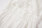 Cool Cotton Stitching Lace Hollow Dress Sleeve Dress