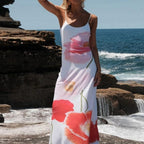 Virginia Chic Floral Spaghetti Strap Maxi Dress Boutique Collection