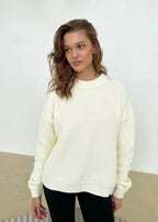 Chic Round Neck Loose Sweater