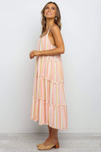 Copeland Smocked Tiered Tassel Maxi Dress FINAL