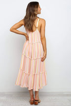Copeland Smocked Tiered Tassel Maxi Dress FINAL