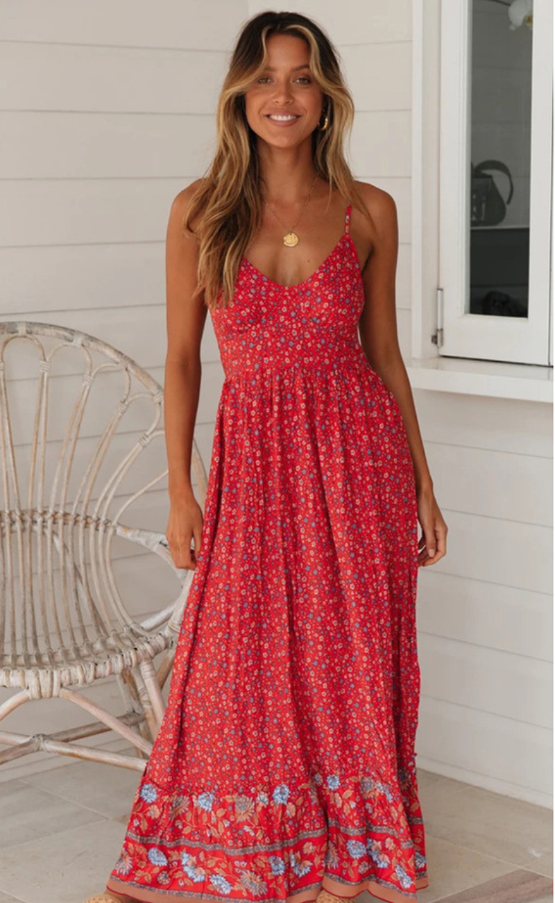 Imelda Blossom Delight Summer Dress for Women Comfortable Daily Wear