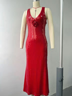 Hexed Bodycon Dress Red
