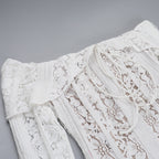 Reverie Off Shoulder Dress White