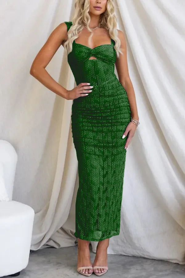 Alexa Minimalist Fashionable Long Dress Chic Silhouette Collection