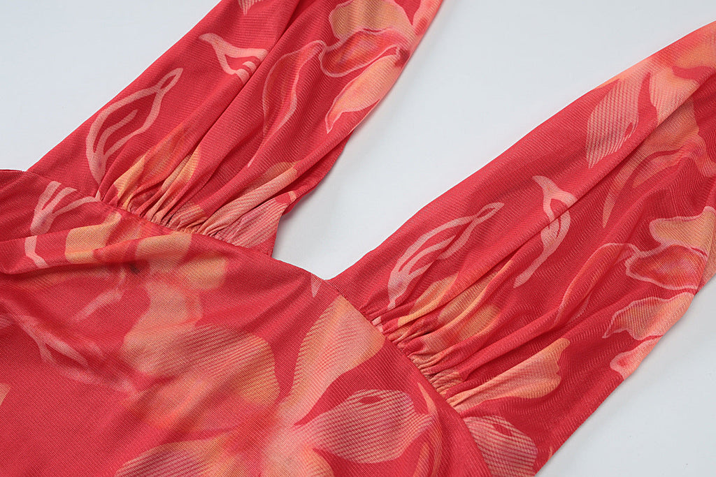 Rebus Maxi Dress Red