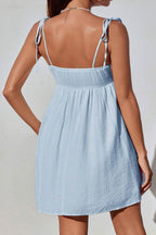 Bow Tie-up Cami Mini Dress